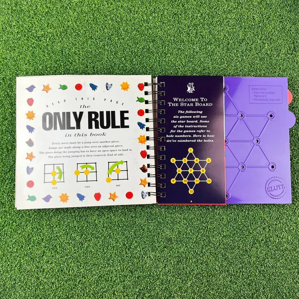 Klutz Book Game Set for Peg Solitaire: 23 All-On-Your-Own Games